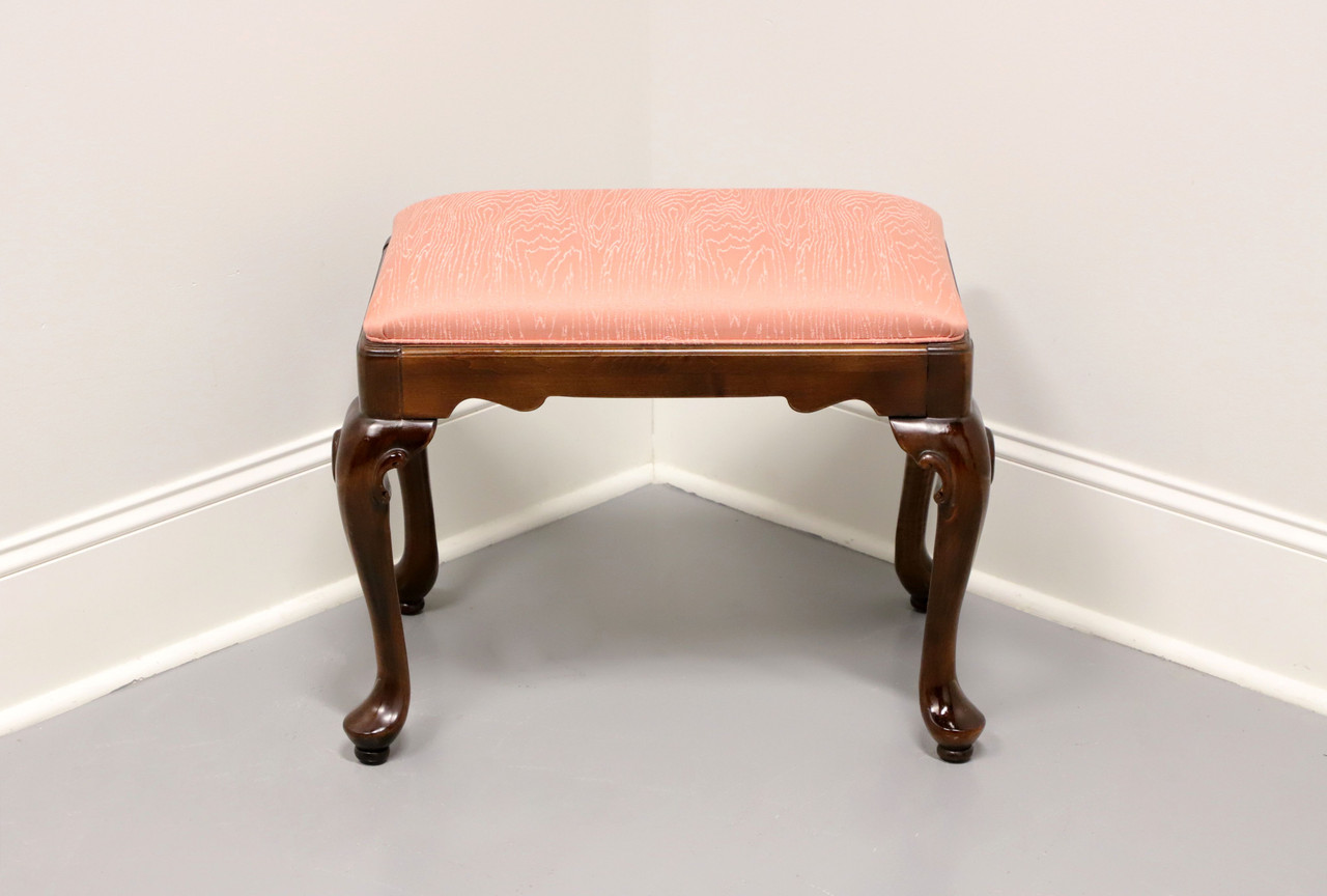 SOLD ETHAN ALLEN Queen Anne Bench Footstool B Boyd's Fine