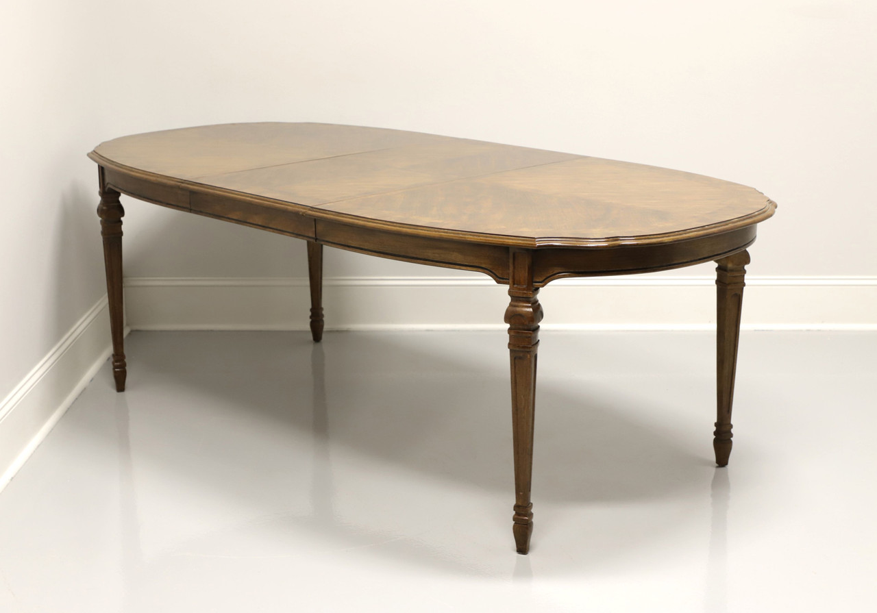Antique oval top French farmhouse table in oak.