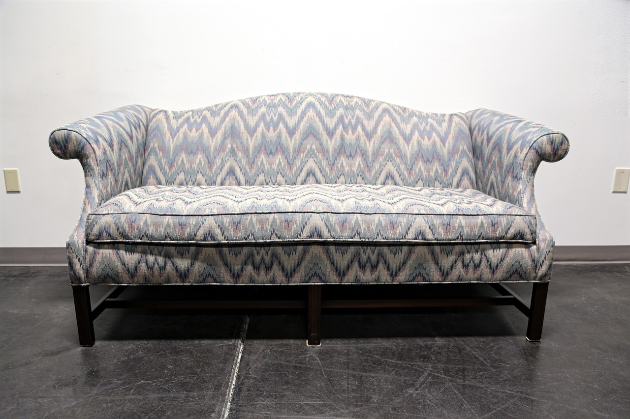 Sold Out Chippendale Style Mahogany Camel Back Sofa Settee By