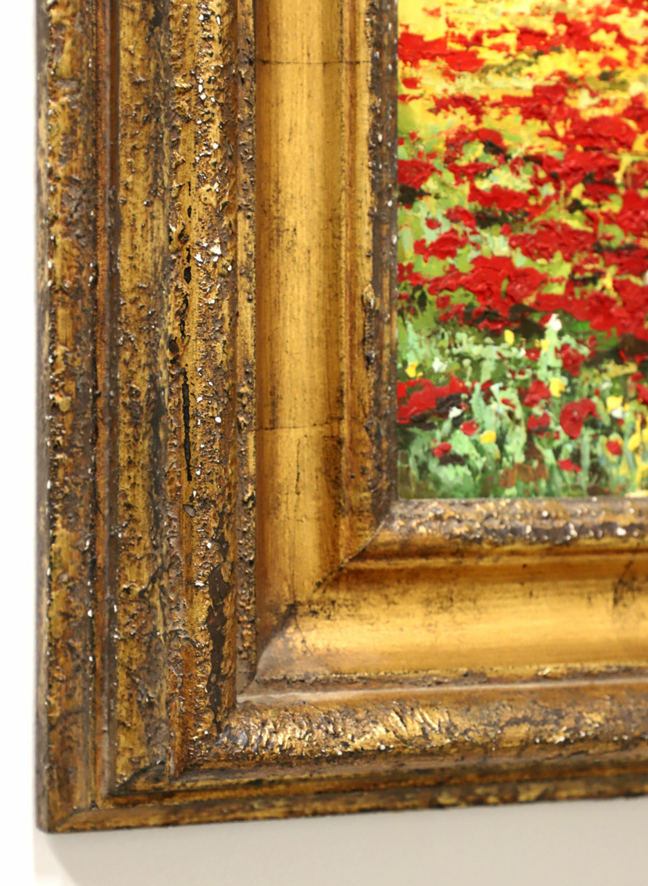 SOLD - Mid 20th Century Oil on Canvas Painting - Italian Poppy