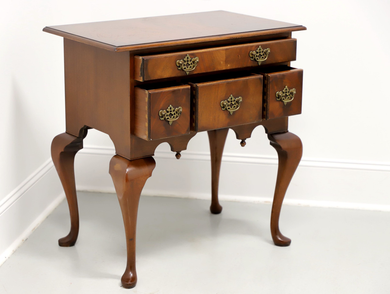 SOLD - BEVAN FUNNELL Reprodux Flame Mahogany Queen Anne Entry