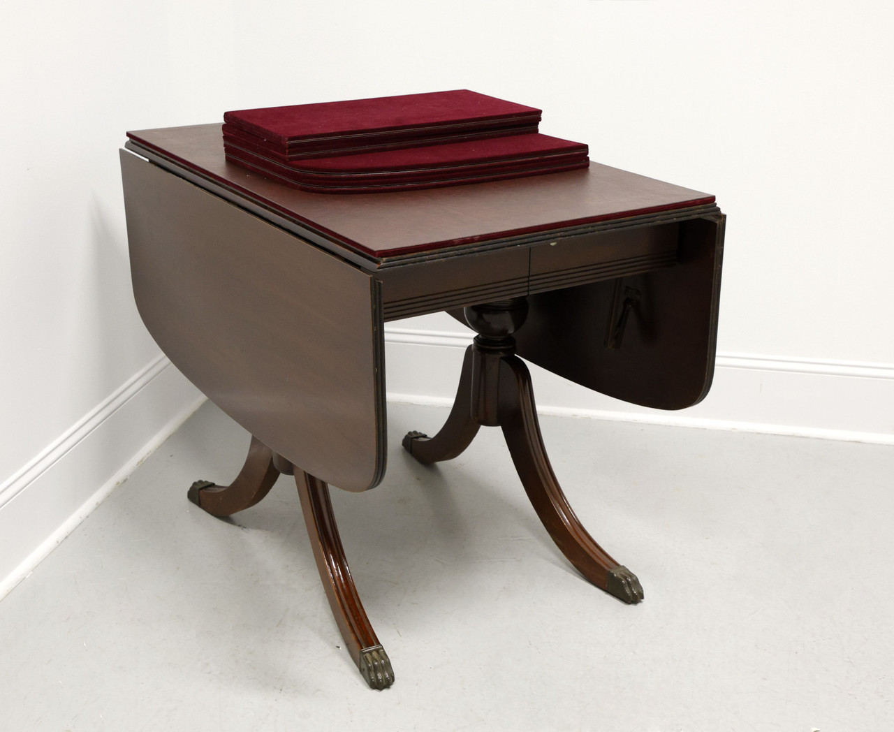 SOLD Mid 20th Century Mahogany Duncan Phyfe Drop-Leaf Dining