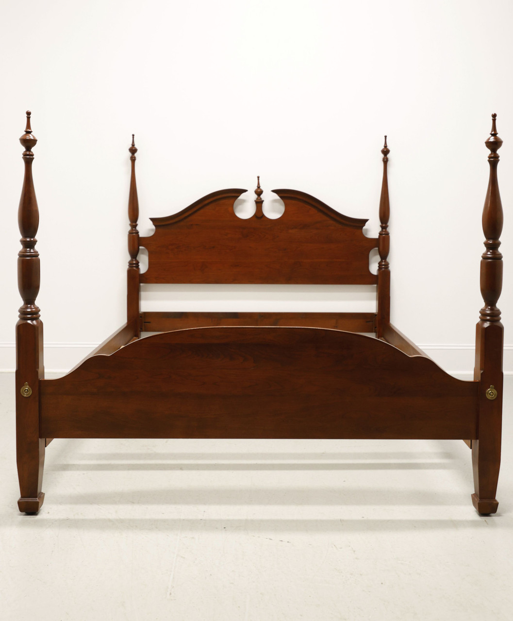 SOLD - Late 20th Century Cherry Chippendale Queen Size Short