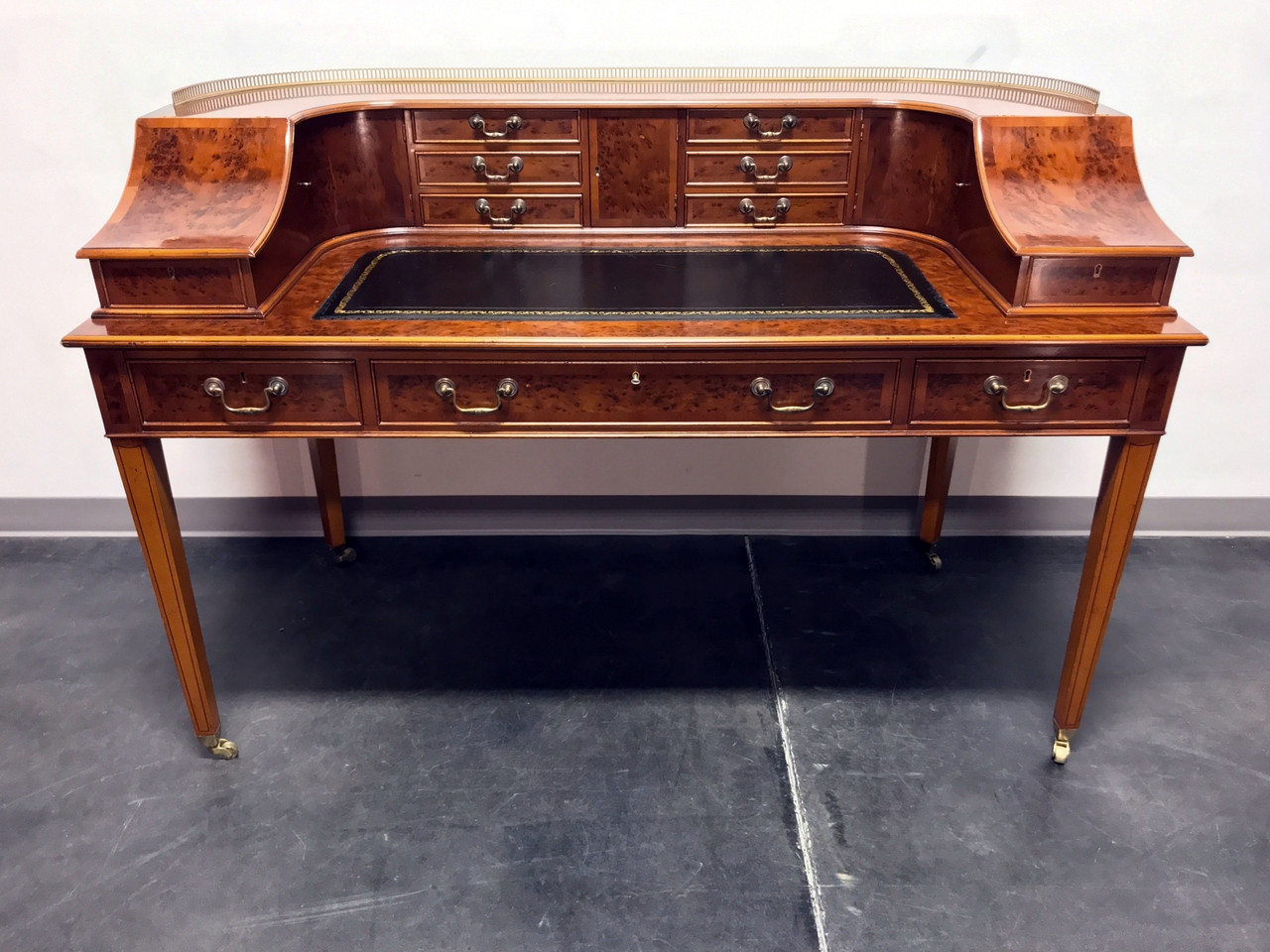 Sold Out Exquisite High End Writing Desk In Birdseye Maple On