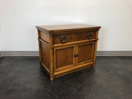 SOLD - THOMASVILLE Faux Bamboo Nightstand Bedside Cabinet