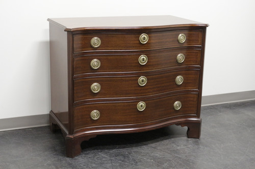 SOLD - BAKER Historic Charleston Mahogany Serpentine Chippendale Four-Drawer Chest