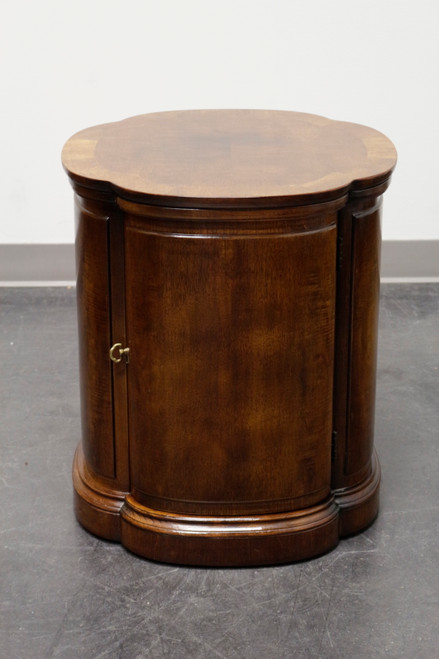 SOLD - HENREDON Clover Shaped Walnut Cabinet Accent Table