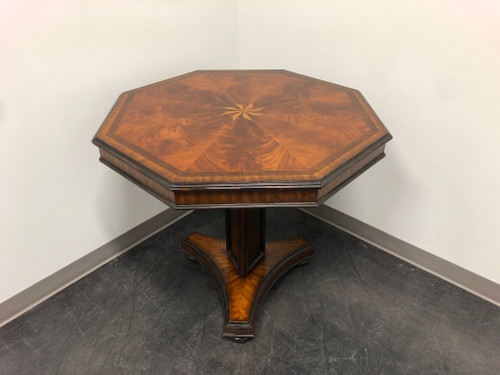 SOLD - MAITLAND SMITH Inlaid Mahogany Octagonal Pedestal Center Table