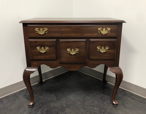 SOLD - ETHAN ALLEN Solid Cherry Queen Anne Style Lowboy Chest