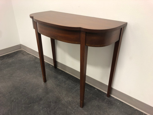 SOLD - Benchmade Inlaid Mahogany Hepplewhite Style Console Table