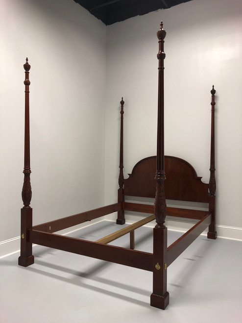 SOLD - BAKER Flame Mahogany Queen Size Four Poster Bed