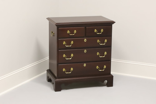 SOLD - LEXINGTON LINK-TAYLOR Heirloom Planters Solid Mahogany Chippendale Bedside Chest - A