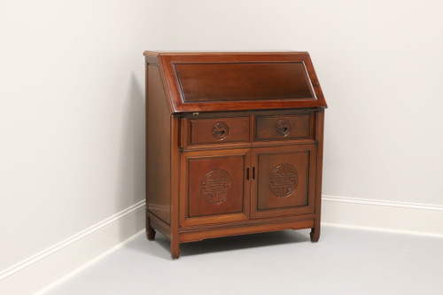 SOLD - Mid 20th Century Chinese Rosewood Slant Drop Front Secretary Desk