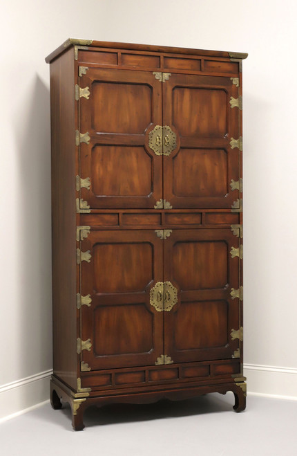 SOLD - HENREDON Asian Japanese Tansu Campaign Style Extra Large Gentleman's Chest