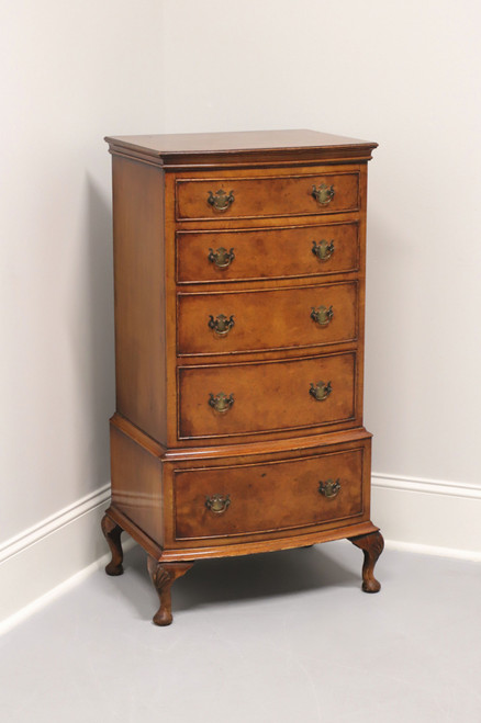 SOLD - BEVAN FUNNELL Reprodux Queen Anne Burl Walnut Lingerie Chest