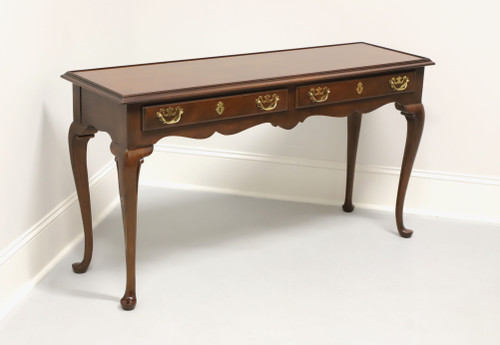 SOLD - DREXEL HERITAGE Solid Cherry Queen Anne Console Sofa Table