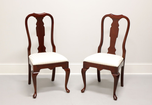 SOLD - PENNSYLVANIA HOUSE Solid Cherry Queen Anne Dining Side Chairs - Pair A