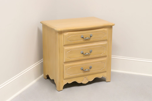 SOLD - ETHAN ALLEN French Country Whitewashed Distressed Finish Nightstand A