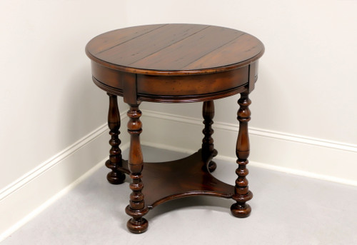 SOLD - WOODBRIDGE FURNITURE "Bristol" Rustic Round Accent Table B