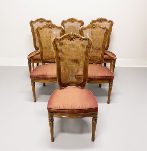 SOLD - WHITE OF MEBANE French Provincial Louis XVI Walnut Dining Chairs - Set of 6