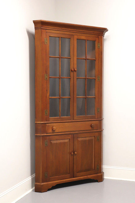 SOLD - BENBOW'S Colonial Solid Walnut Corner Cupboard / Cabinet