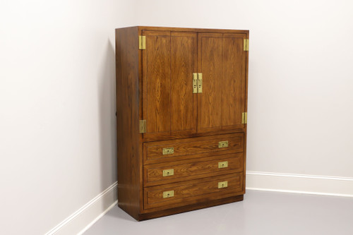 SOLD - HENREDON Scene One Campaign Style Entertainment Cabinet Chest