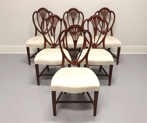 SOLD - HICKORY CHAIR Mahogany Hepplewhite Style Dining Side Chairs - Set of 6