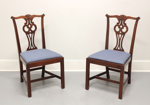 SOLD - Solid Mahogany Chippendale Dining Chairs by Young Hinkle Link-Taylor - Pair B