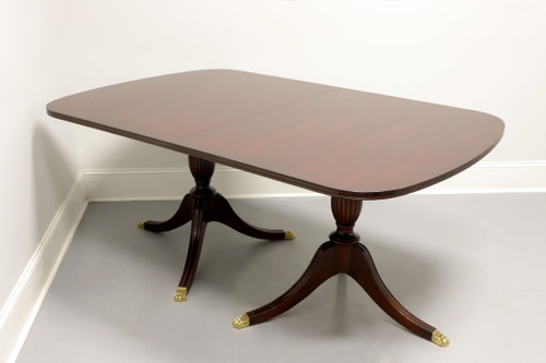 SOLD  - HENKEL HARRIS 2208 29 Solid Mahogany Double Pedestal Dining Table 