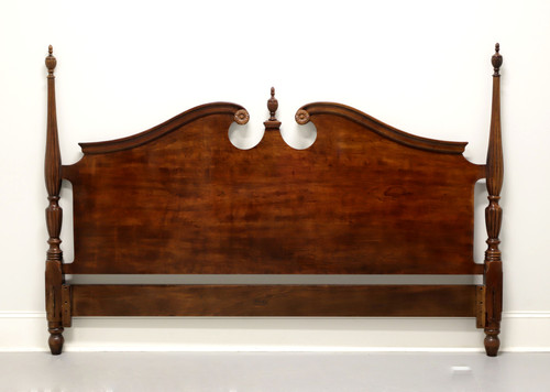 SOLD - HENREDON Salem Cherry Chippendale Style Short Post King Size Headboard