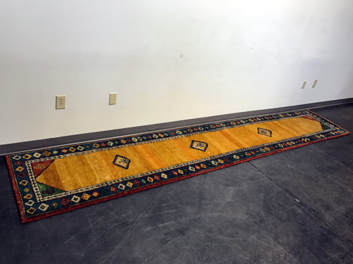 SOLD OUT - 14' Colorful Southwestern Style Wool Runner Rug