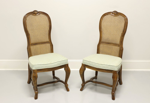 SOLD - DREXEL HERITAGE French Provincial Style Oak Dining Side Chairs - Pair B