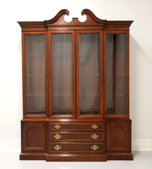 SOLD - HICKORY FURNITURE American Masterpiece Mahogany Chippendale Breakfront China Cabinet