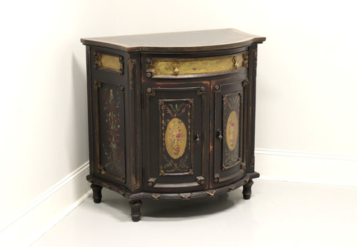 SOLD - HABERSHAM Hampshire French Country Black Painted Commode Cabinet