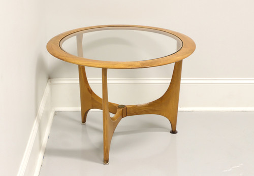 SOLD - LANE "Silhouette" MCM  Round End Side Table