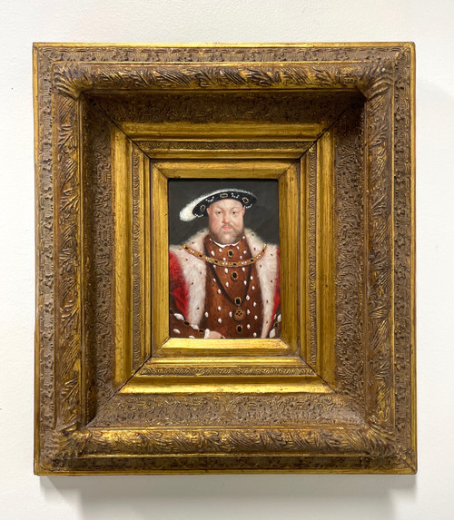 SOLD - 20th Century Original Oil on Board Painting of King Henry VIII