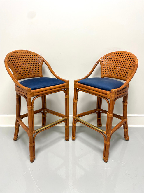 PALACEK Faux Bamboo Bar Height Barstools - Pair C PALACEK Faux Bamboo Bar Height Barstools - Pair C