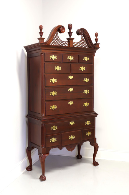 SOLD - WELLINGTON HALL Mahogany Chippendale Highboy Chest