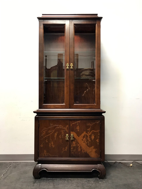SOLD OUT - Asian Style Chinoiserie Curio Cabinet by Broyhill