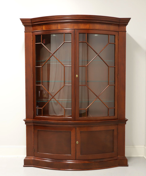 SOLD - BAKER Historic Charleston Mahogany Bowfront China Display Cabinet