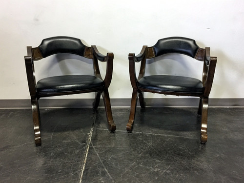 SOLD OUT- DREXEL HERITAGE Mid Century Era Esperanto X Frame Chairs - Pair 1
