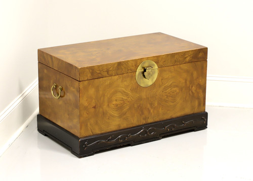 SOLD - Asian Influenced Campaign Style Burlwood Trunk