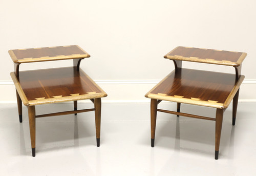 SOLD - Andre Bus for LANE Acclaim Mid 20th Century Step End Tables - Pair