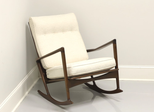 SOLD - Danish Mid Century Modern Sculpted Rocking Chair by Ib Kofod-Larsen for Selig - B