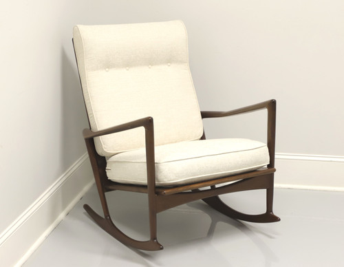 SOLD - Danish Mid Century Modern Sculpted Rocking Chair by Ib Kofod-Larsen for Selig - A