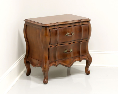 SOLD - WHITE OF MEBANE French Country Walnut Nightstand Bedside Chest