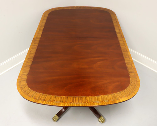 SOLD - COUNCILL Banded Mahogany Double Pedestal Dining Table