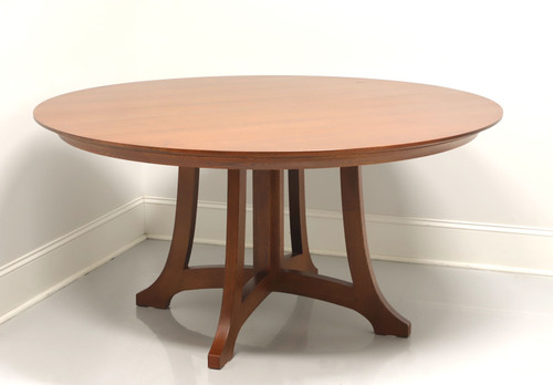 SOLD - STICKLEY Highlands Oak Mission Arts & Crafts Style 62" Round Dining Table