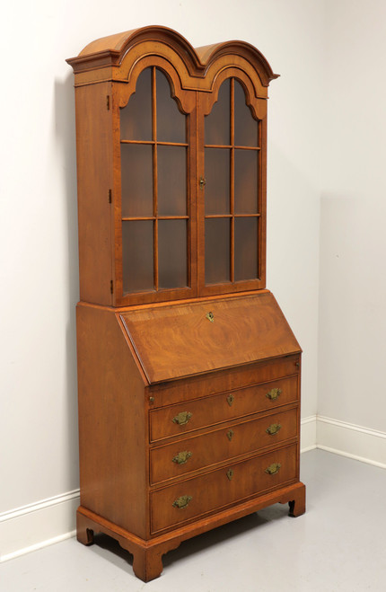 SOLD - HENREDON Folio 10 Burl Walnut Chippendale Secretary Desk