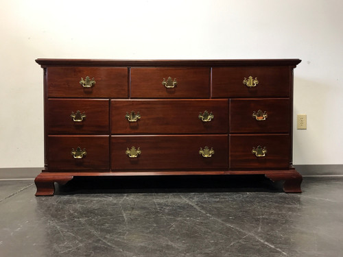 SOLD OUT - High End Mahogany Chippendale Triple 9-Drawer Dresser